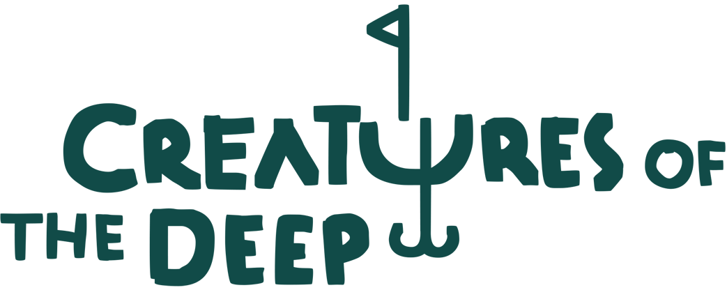 Creatures of the Deep – multiplayer fishing game logo by Infinite Dreams